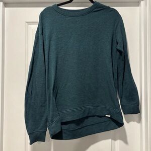 Orvis Soft Crewneck Long Sleeve Modal Blend Pullover Green Sweatshirt Small